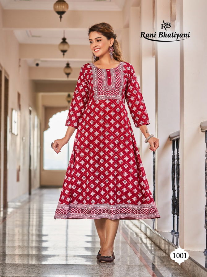 Rani Bhatiyani Lilly 1 Ethnic Wear Wholesale  Anarkali Kurtis Catalog